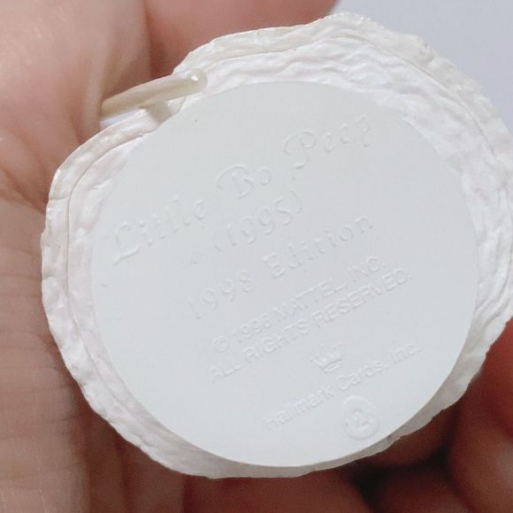 BARBIE Little Bo Peep Doll Hallmark Ornament Christmas Pink Dress Hat Staff 1998 - Picture 7 of 7